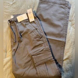 Hollister grey mens cargo pants, baggy, size xs (extra small). New with tags/nwt